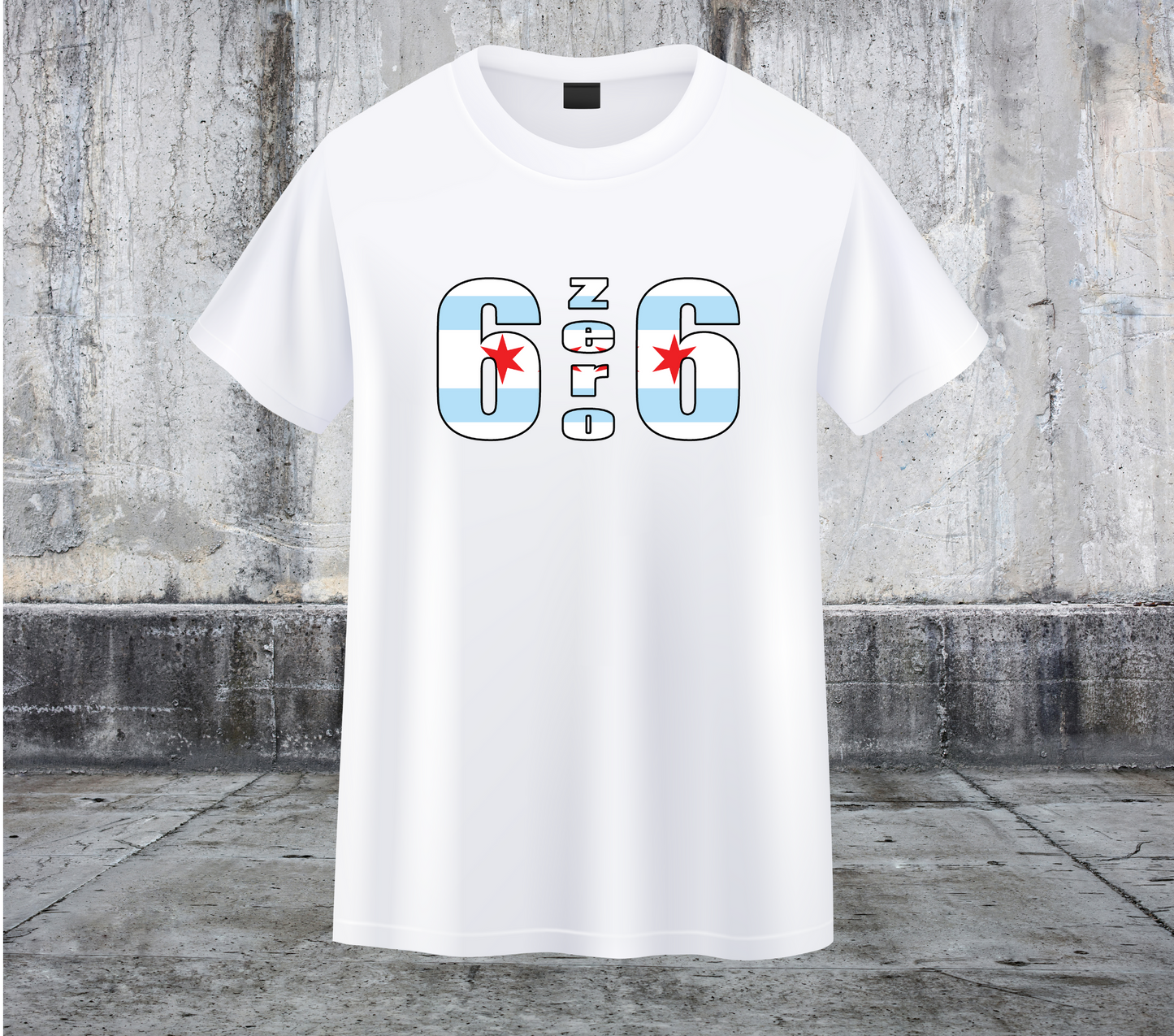 6ZERO6 CHICAGO AREA CODE SHIRT