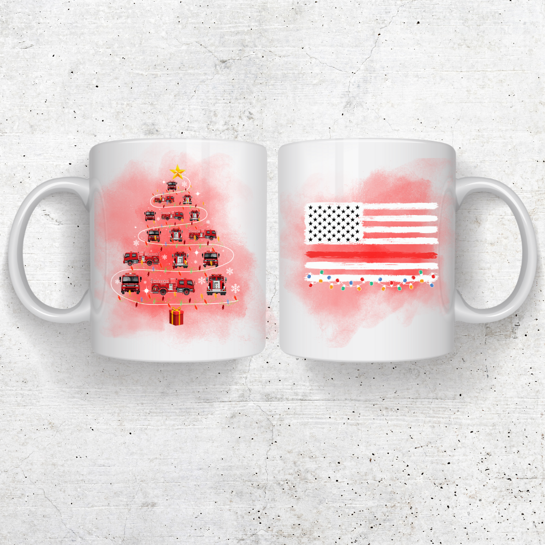 Firefighters Christmas Coffee Mug