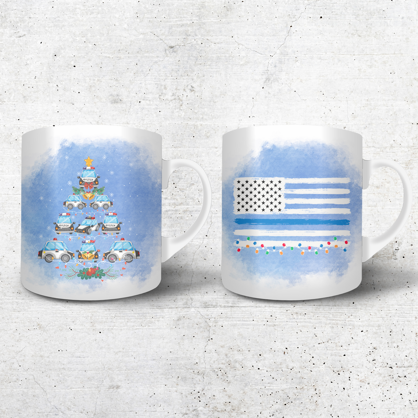Police Christmas Coffee Mug
