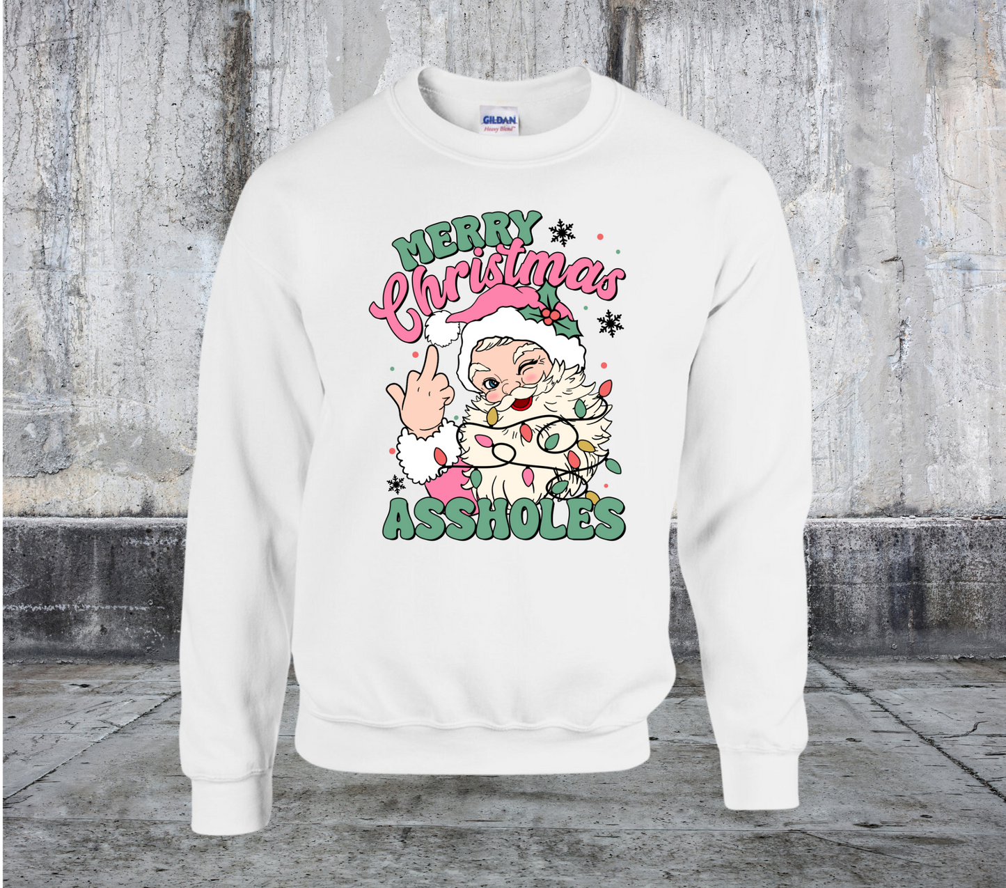 Merry Christmas Assholes Crewneck Sweater