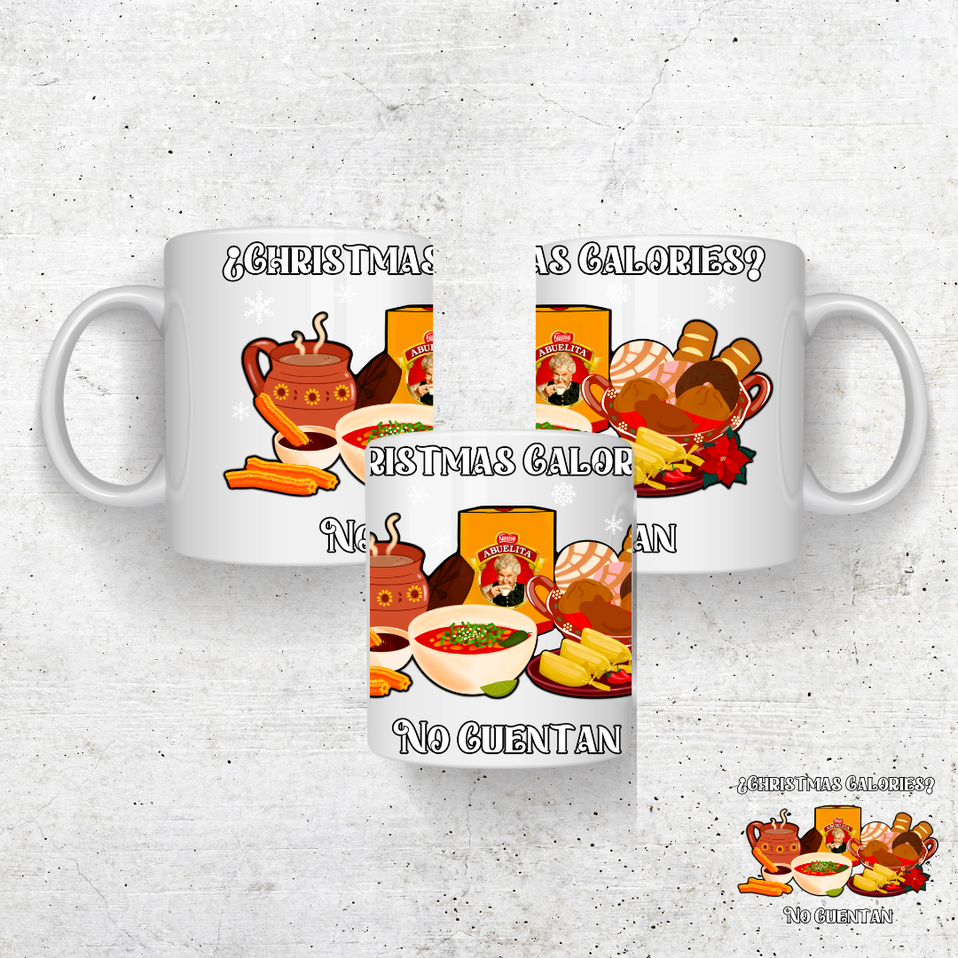Christmas Calories No Cuentan Coffee Mug