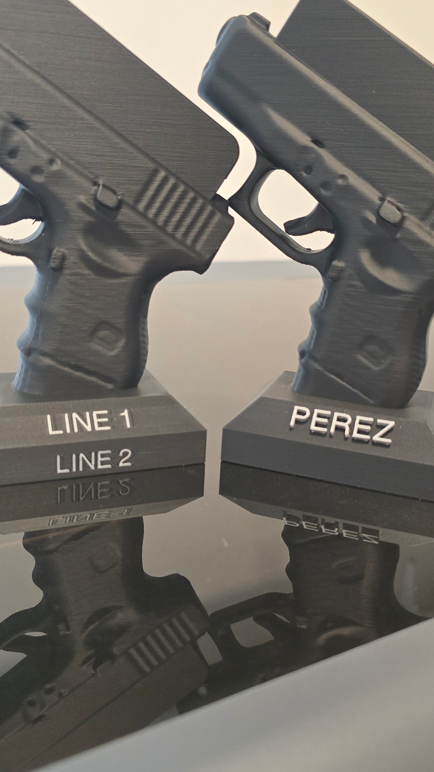 GUN BUSINESS CARD HOLDER - PERONALIZED