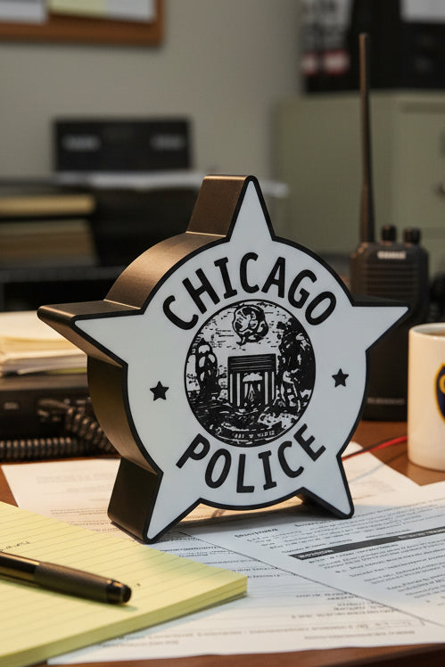 Chicago Police Lightbox 3D Printed
