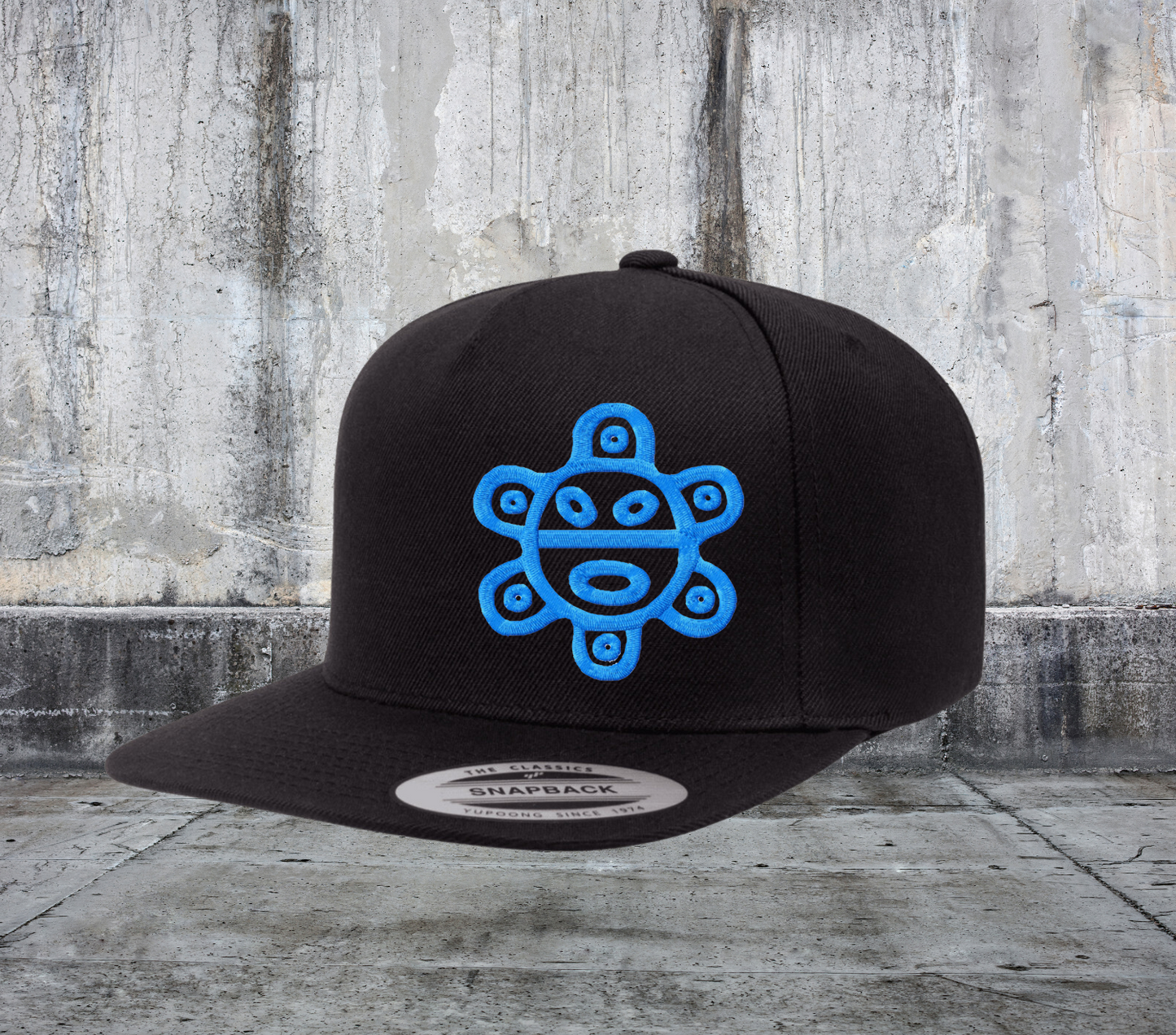 SOL TAINO EMBROIDERED STRUCTURED SNAPBACK HAT