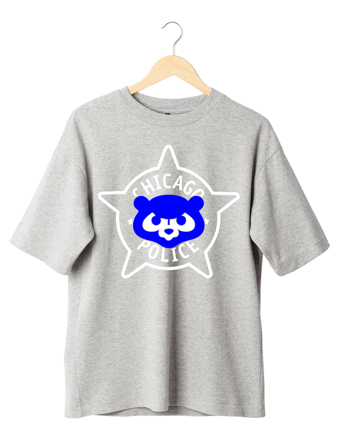 Chicago Police Star W/Chicago Cubs T-Shirt, Baseball Shirt