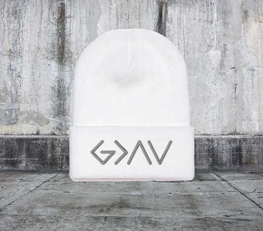 God is Greater than the Highs and the Lows Beanie