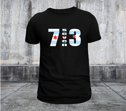 7SEVEN3 CHICAGO AREA CODE SHIRT