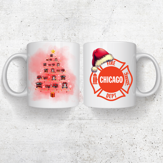 Chicago Fire Department Christmas Coffee Mug