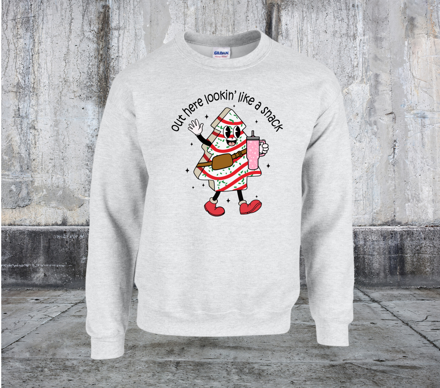 Out Here Lookin Like A Snack Christmas Crewneck Sweater