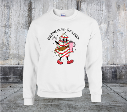 Out Here Lookin Like A Snack Christmas Crewneck Sweater