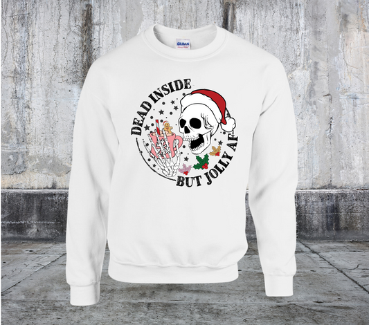 Dead Inside But Jolly AF Christmas Sweater