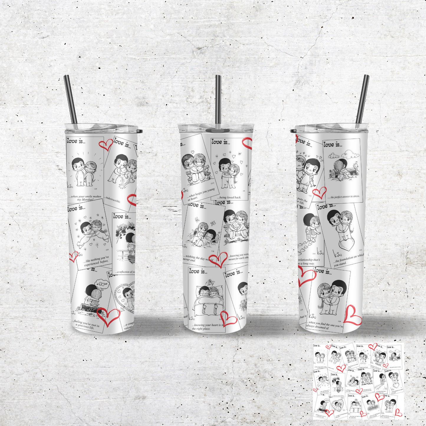 LOVE IS 20OZ TUMBLER