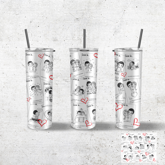 LOVE IS 20OZ TUMBLER