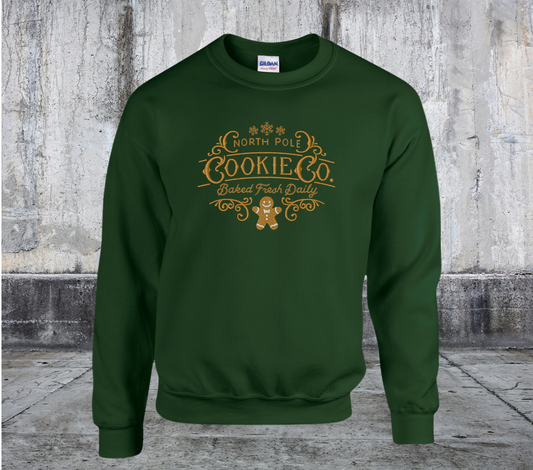 North Pole Cookie Co Embroidered Crewneck Sweater