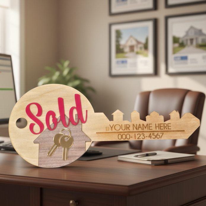 REALTOR SOLD KEY SIGN