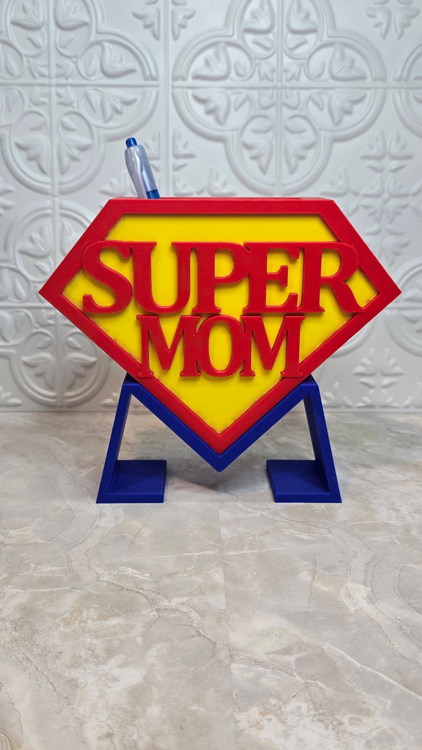 SUPER MOM PEN/MAKEUP BRUSH HOLDER