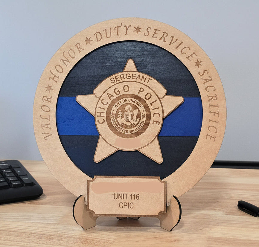 Chicago Police Plaque