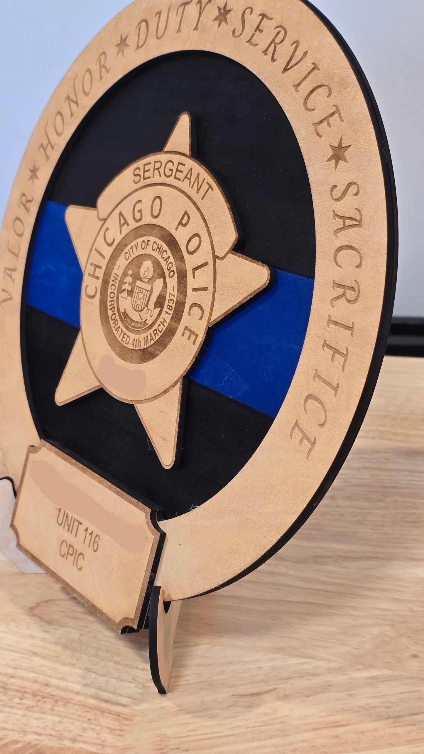 Chicago Police Plaque