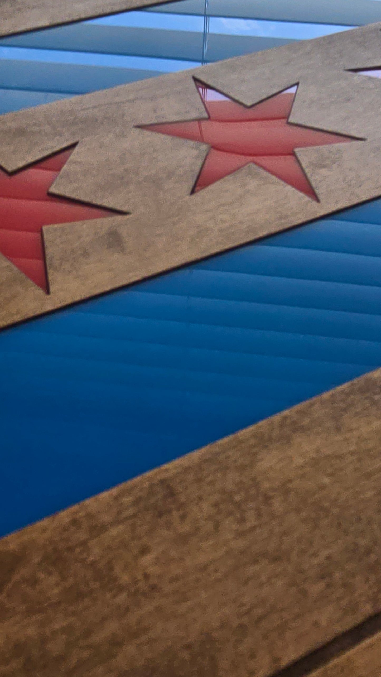 Chicago Wooden/Acrylic Flag