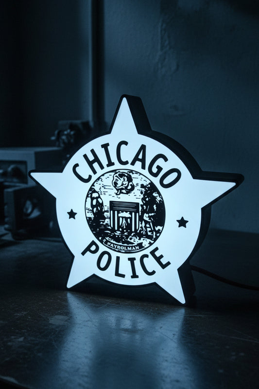 Chicago Police Lightbox 3D Printed