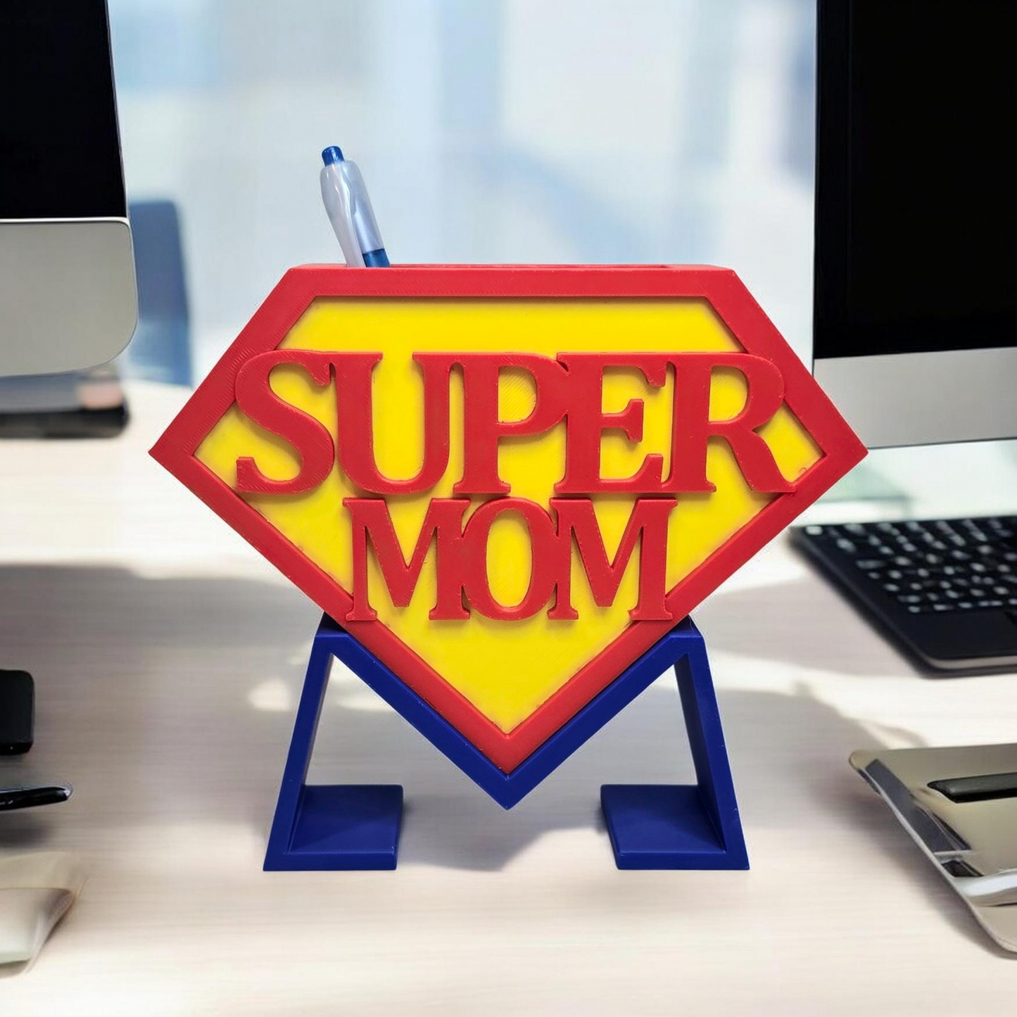 SUPER MOM PEN/MAKEUP BRUSH HOLDER