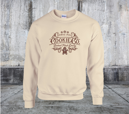 North Pole Cookie Co Embroidered Crewneck Sweater