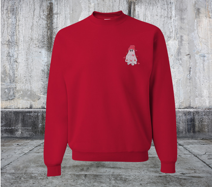 BEANIE GHOST VALENTINES EMBROIDERED SWEATER