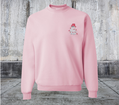 BEANIE GHOST VALENTINES EMBROIDERED SWEATER
