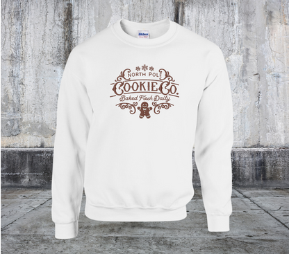 North Pole Cookie Co Embroidered Crewneck Sweater