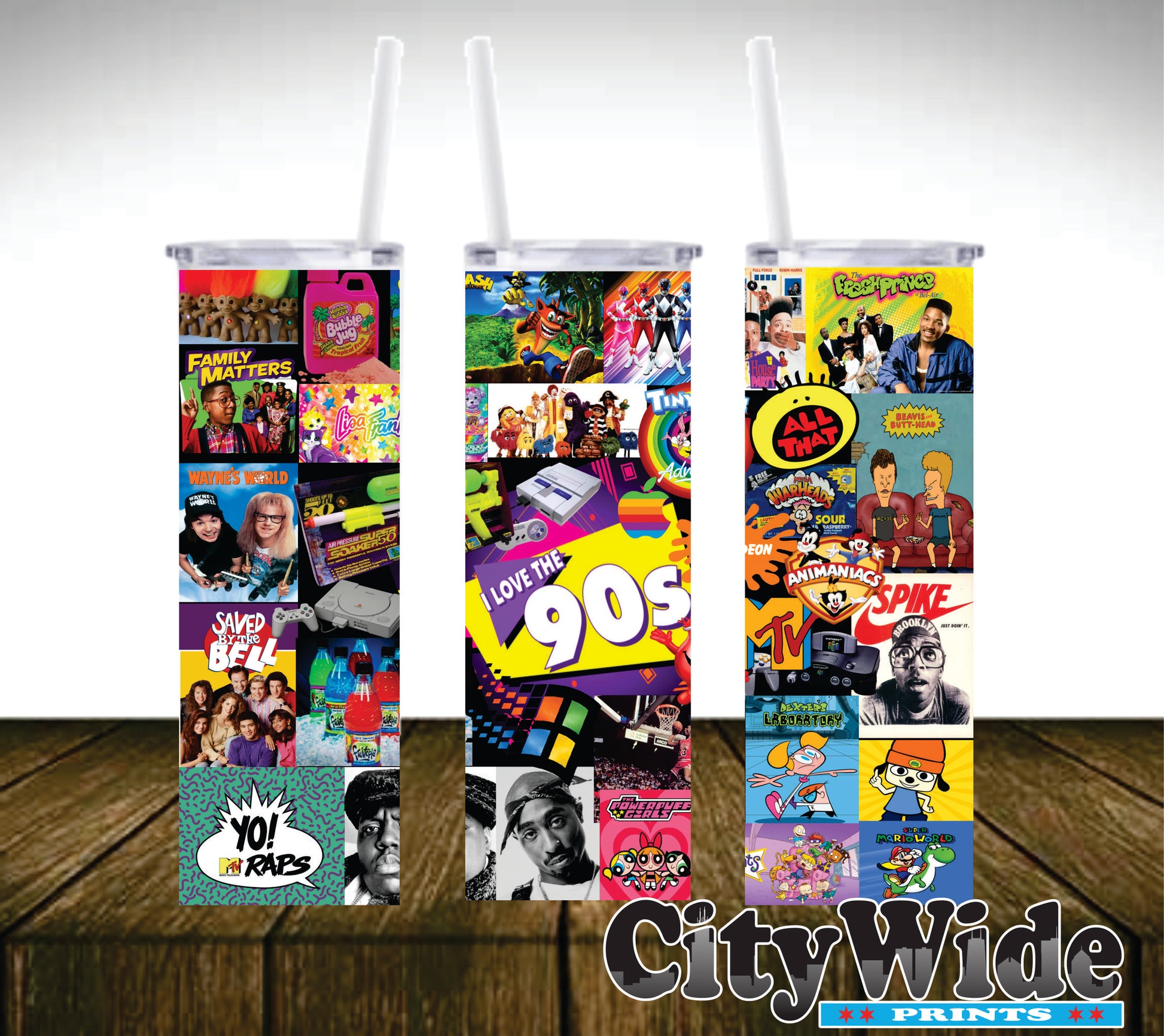 90's Theme Tumbler citywideprints